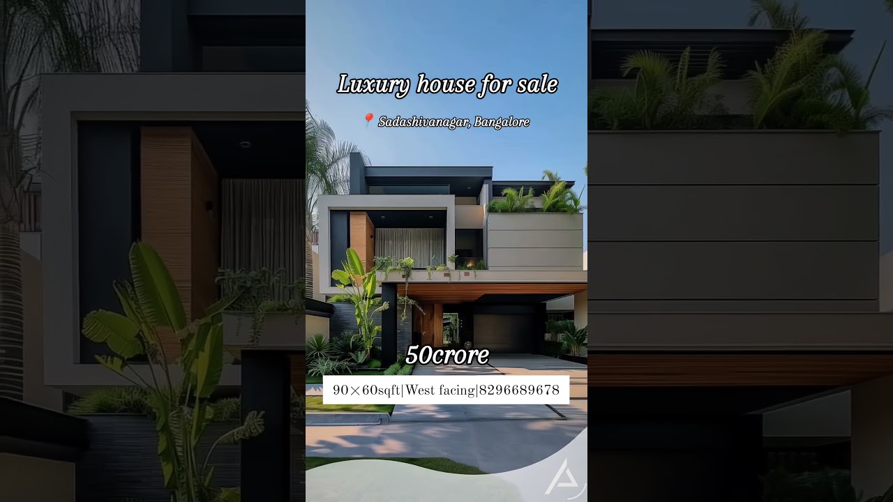 Luxury house for sale in Sadashivanagar, Bangalore 