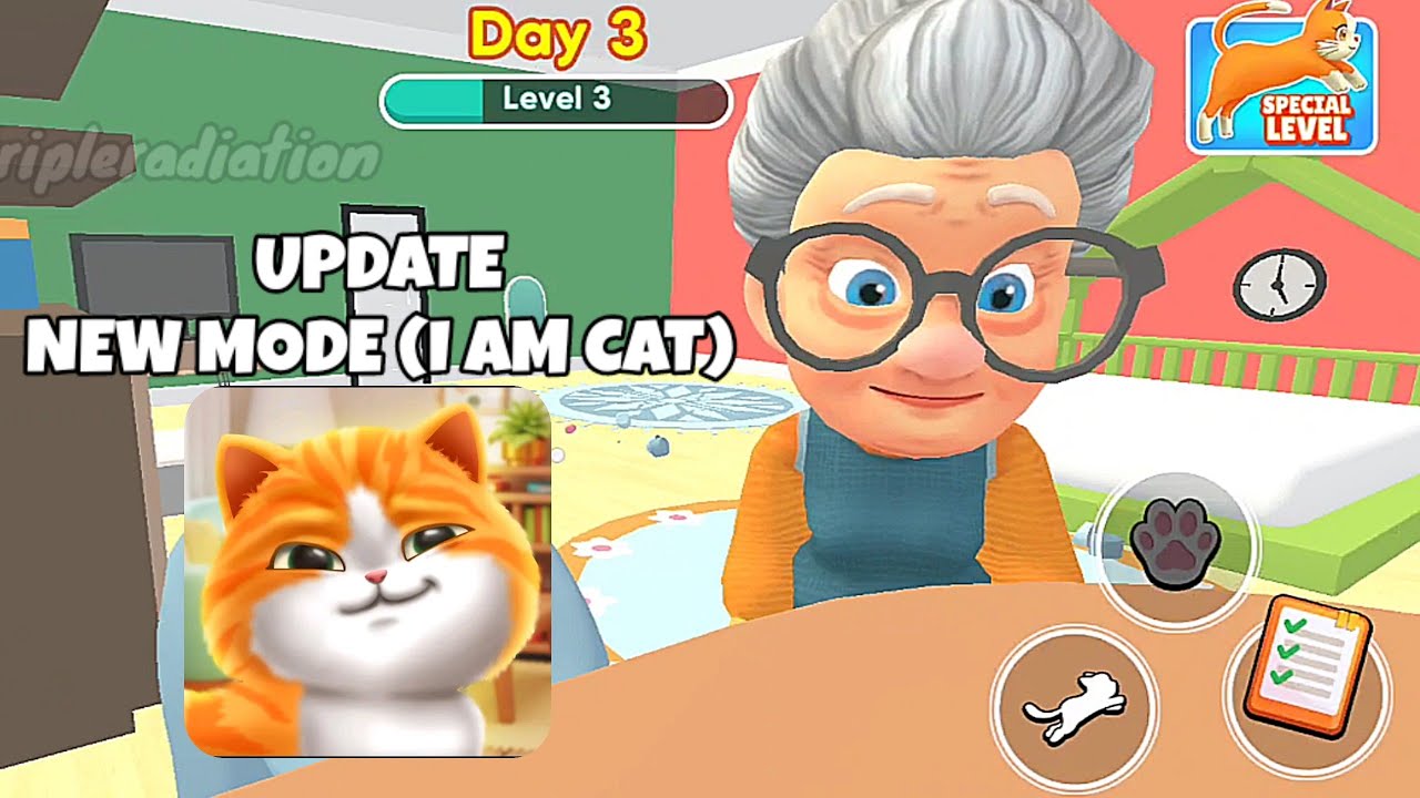 Cat vs granny prank update gameplay android