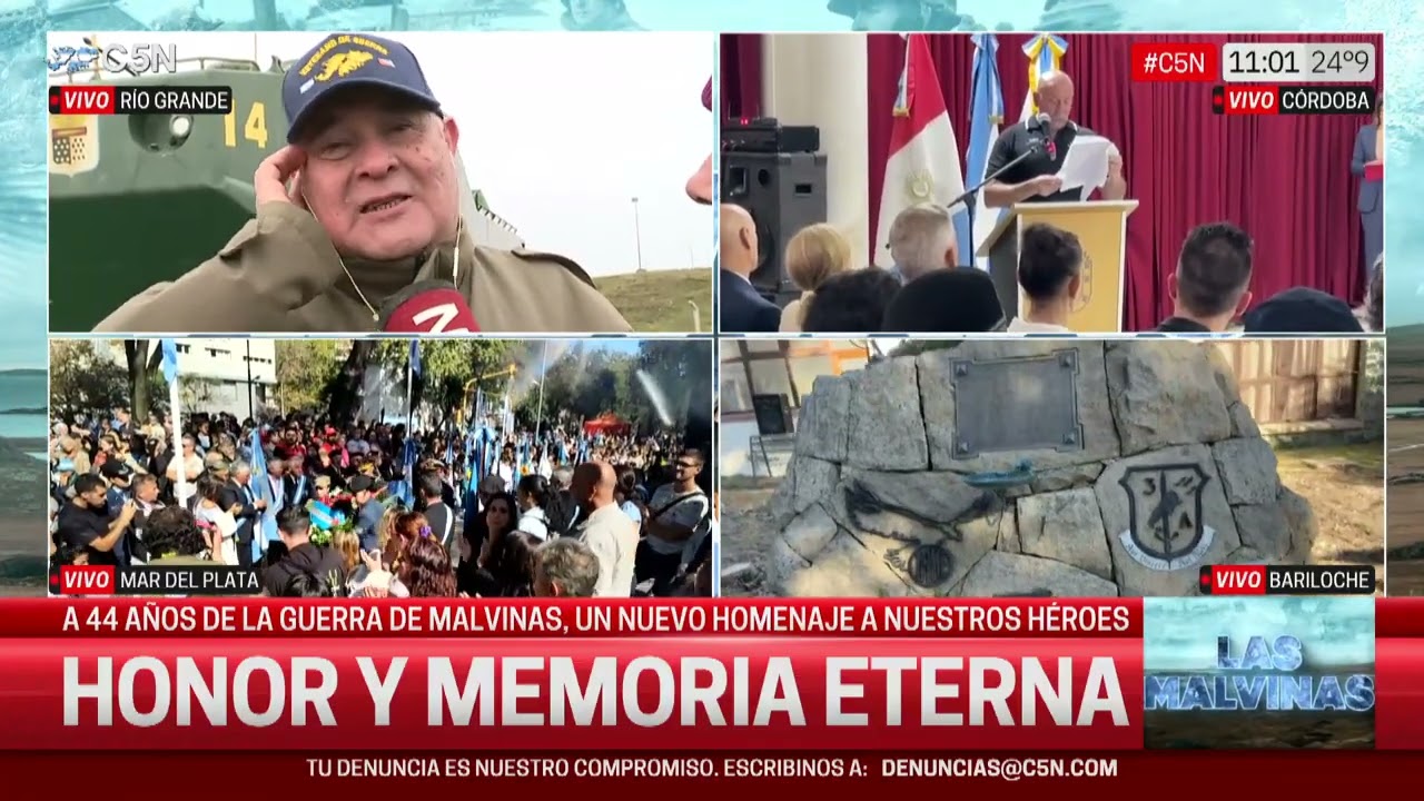 TESTIMONIOS en un nuevo HOMENAJE  a nuestros H&Eacute;ROES de MALVINAS