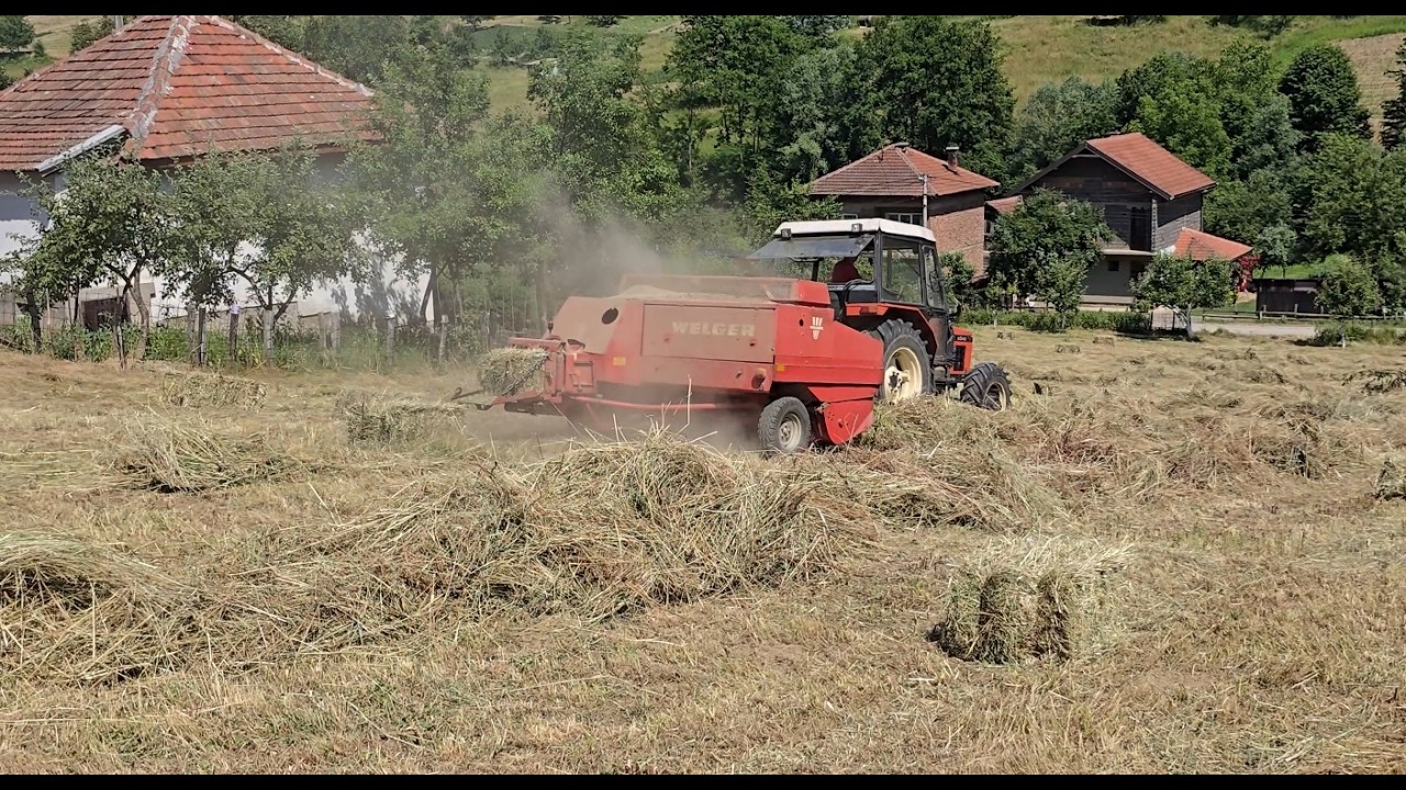 Zetor 5245 & 6245 - Skoro 80 bala na 2 duluma | Košenje i baliranje | Welger AP 630