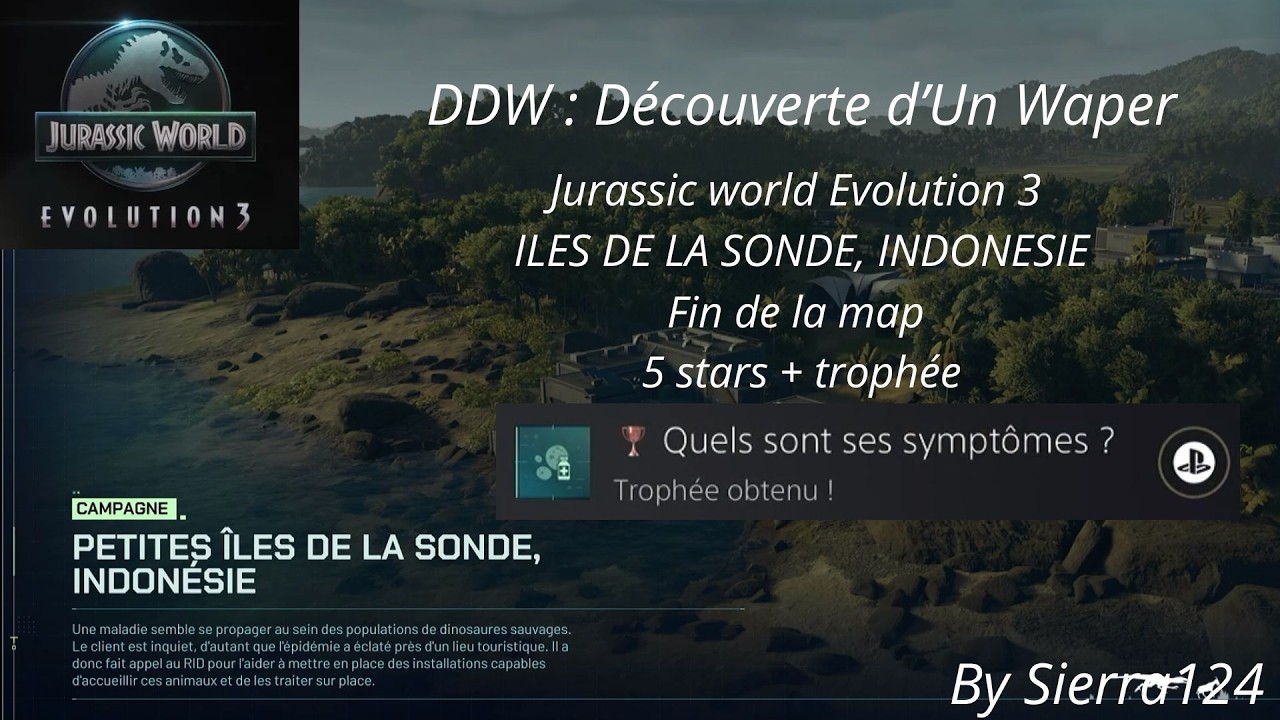 Découverte D'un Waper: Jurassic World Evolution 3 ILES DE LA SONDE, INDONESIE, FIN 5STARS + TROPHEES