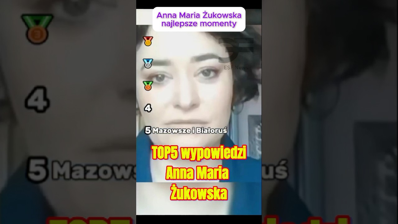 TOP5 najlepsze wypowiedzi w wykonaniu Anna Maria Żukowska