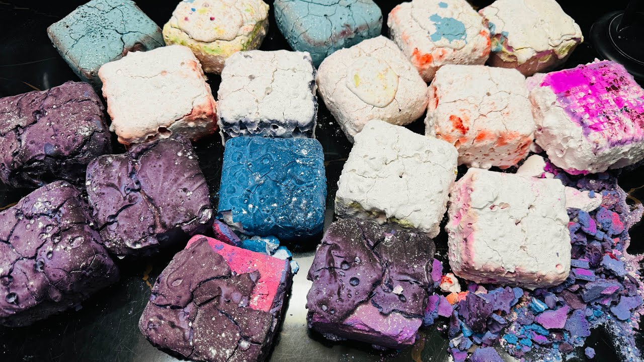 Variety Soft Paste Chalk ASMR Crush | Satisfying ASMR Chalk Video 