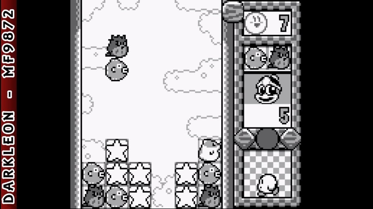 Game Boy - Kirby's Star Stacker © 1997 Nintendo - Gameplay
