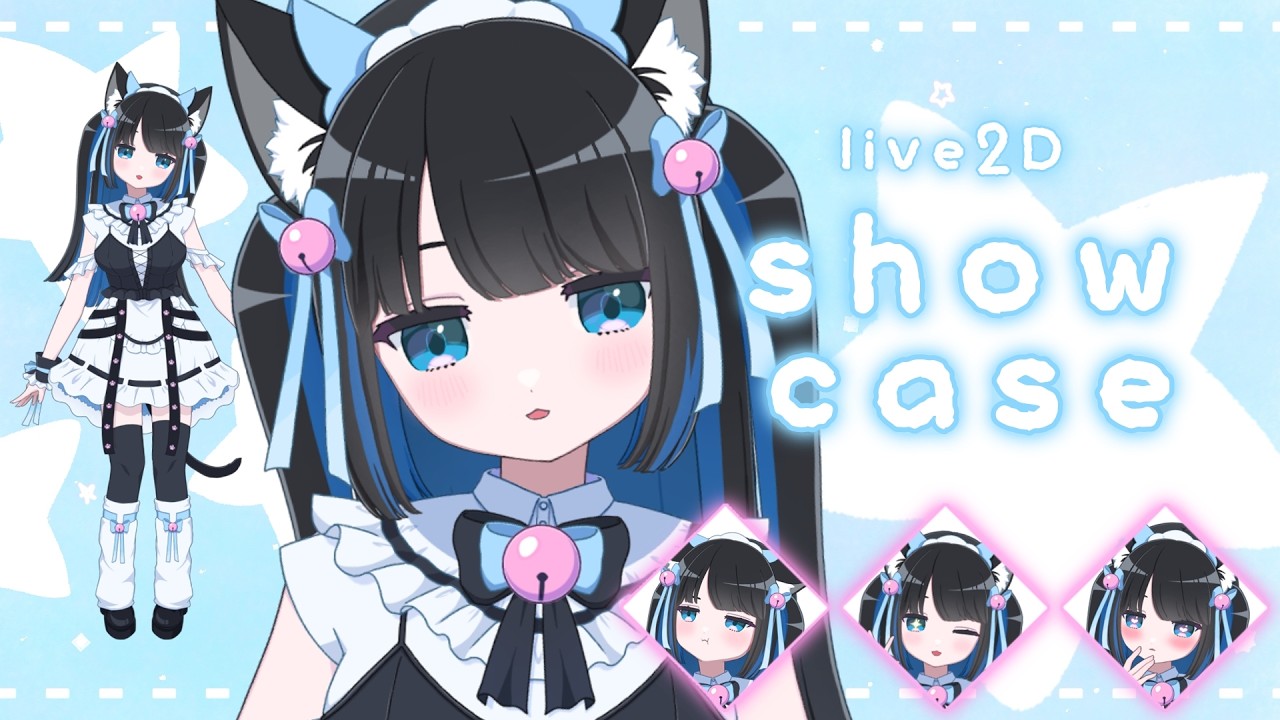 【Live2D showcase】手差分付き クールメイド猫ちゃんモデル【販売モデル紹介/魂募集】