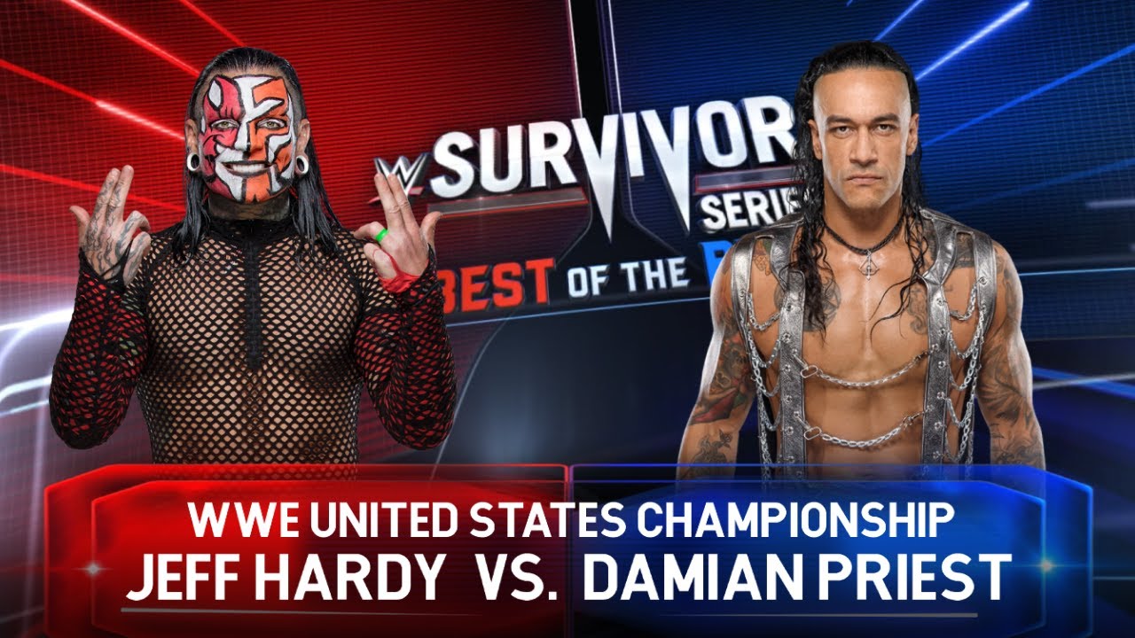 WWE Jeff Hardy vs Damian Priest United States Championship TLC Match | WWE 2K22 Gameplay