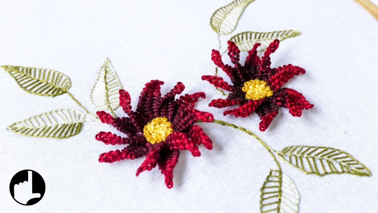 3D Stitch Designs: Picot Stitch Flower  HandiWorks #105