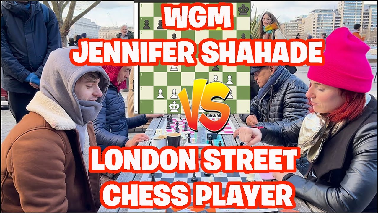 WGM Jennifer Shahade VS London Street Chess Hustler Richy at OTBSOUTHBANK  - LONDON STREET CHESS