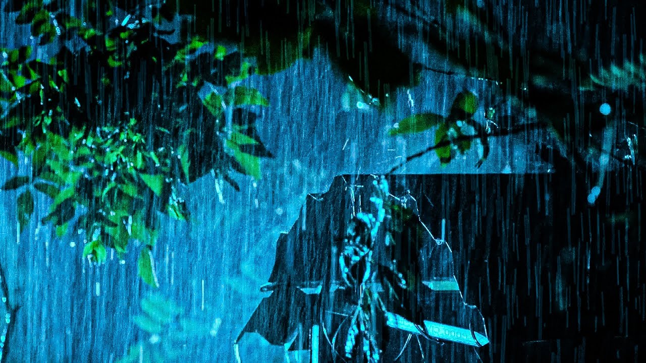 Fall Asleep Fast in 3 Minutes with Torrential Rainstorm and Thunder on a Forest House at Night