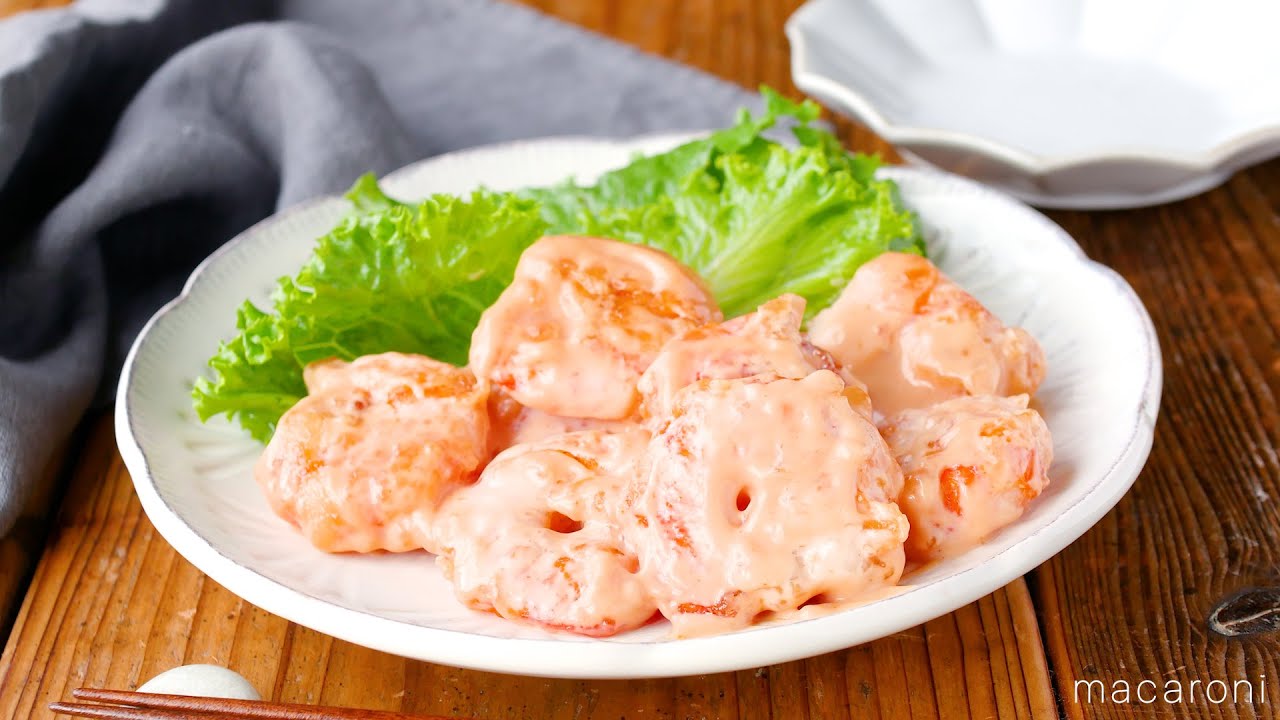 【練乳で♪ぷりぷりエビマヨ】ソースが絶品！ご飯が進むこってり味♪｜macaroni（マカロニ）