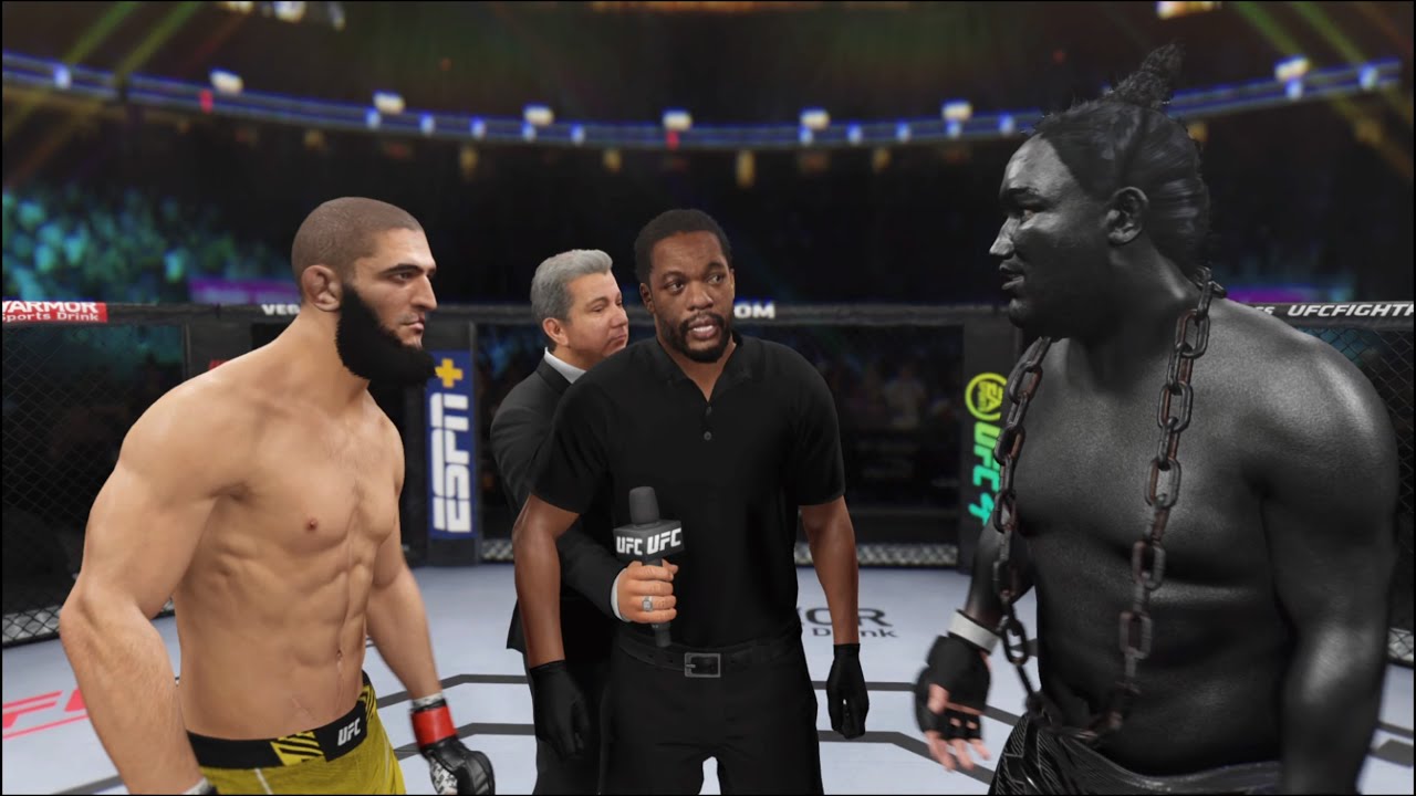Khamzat Chimaev vs. Black Sumo - EA Sports UFC 4 - Crazy UFC 👊🤪