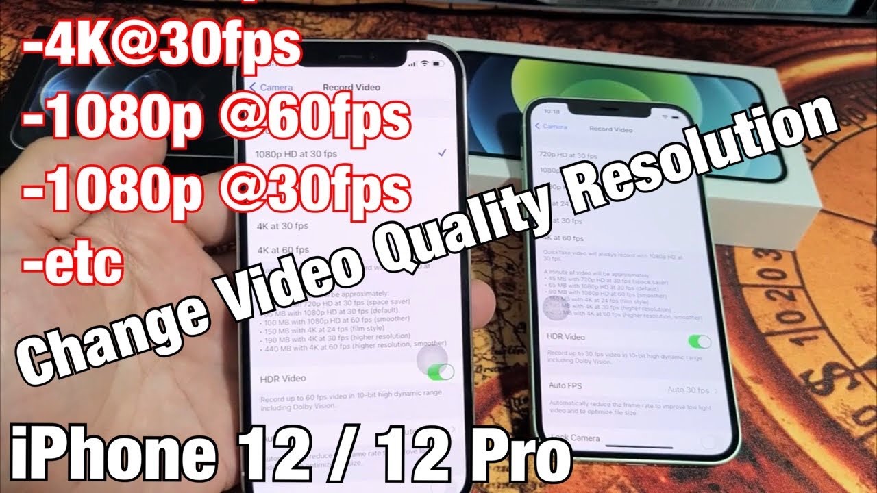 iPhone 12: How to Change Video Resolution Quality (4k@60fps, 1080P HD, etc)
