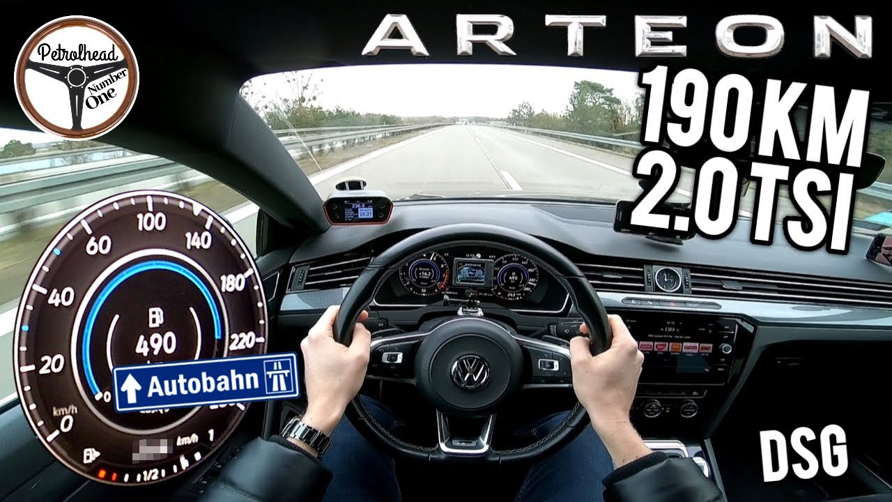 2017 VW Arteon 2.0 TSI 190 KM | V-MAX. Próba autostradowa. RACEBOX 100-200 km/h