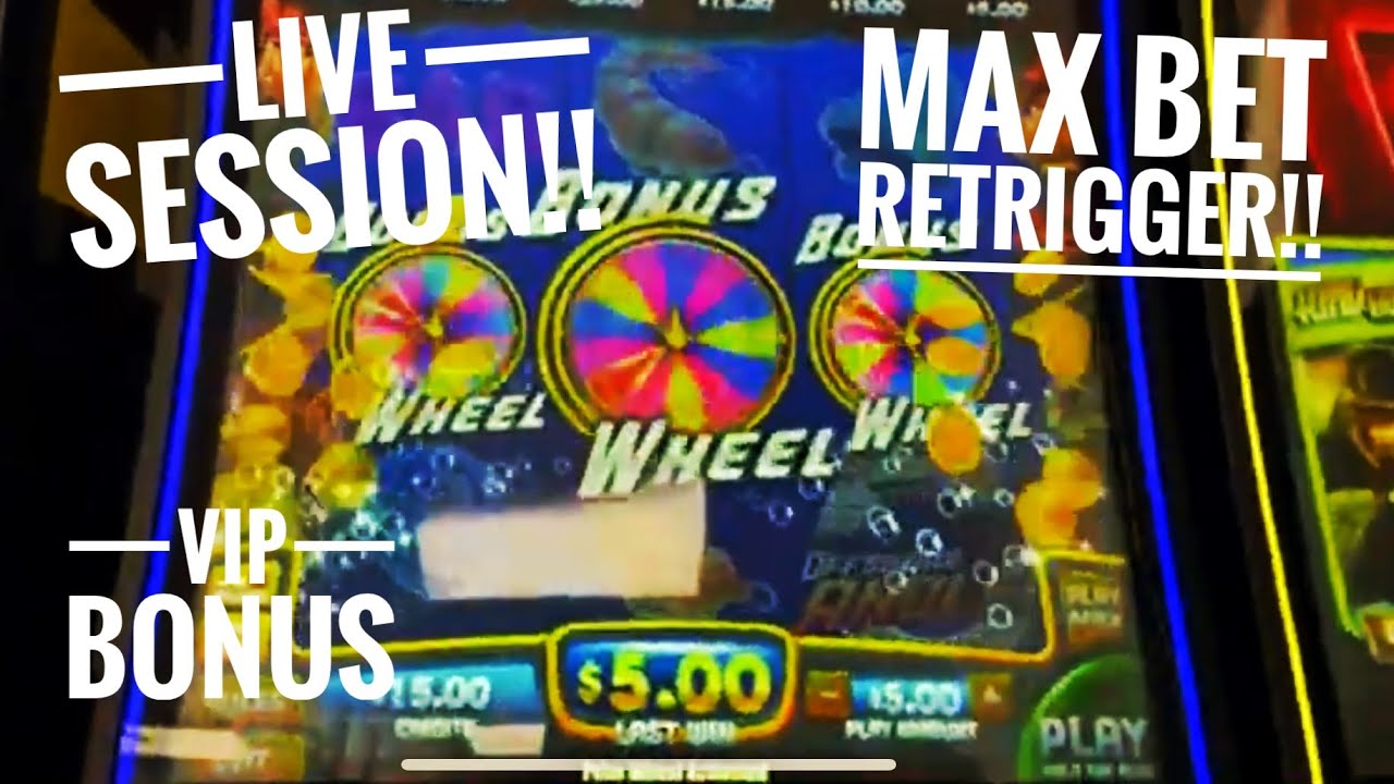 $300 Live Play session Offshore Angler Max Bet Bonus & ReTrigger
