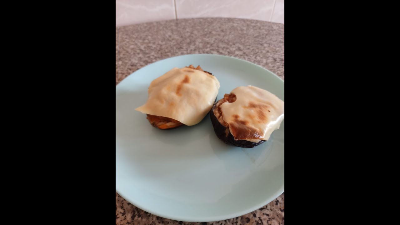 Berenjenas rellenas de atún, fácil y rico con Thermomix
