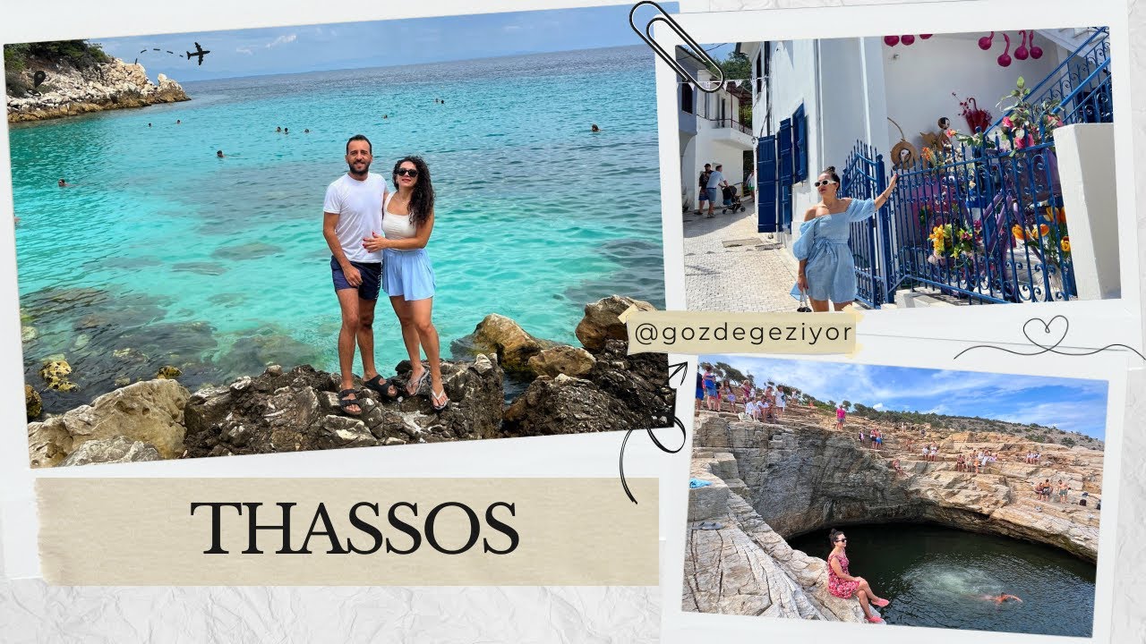Araba ile Yunan Adası Thassos Tatili | Thassos Gezi Rehberi 2024 | Tasos Tatili Gezilecek Yerler