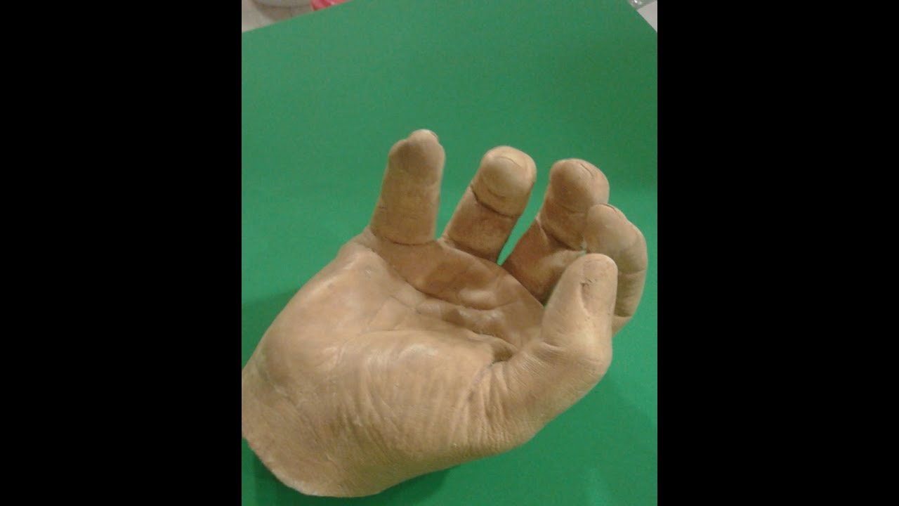 Molde de alginato de una mano