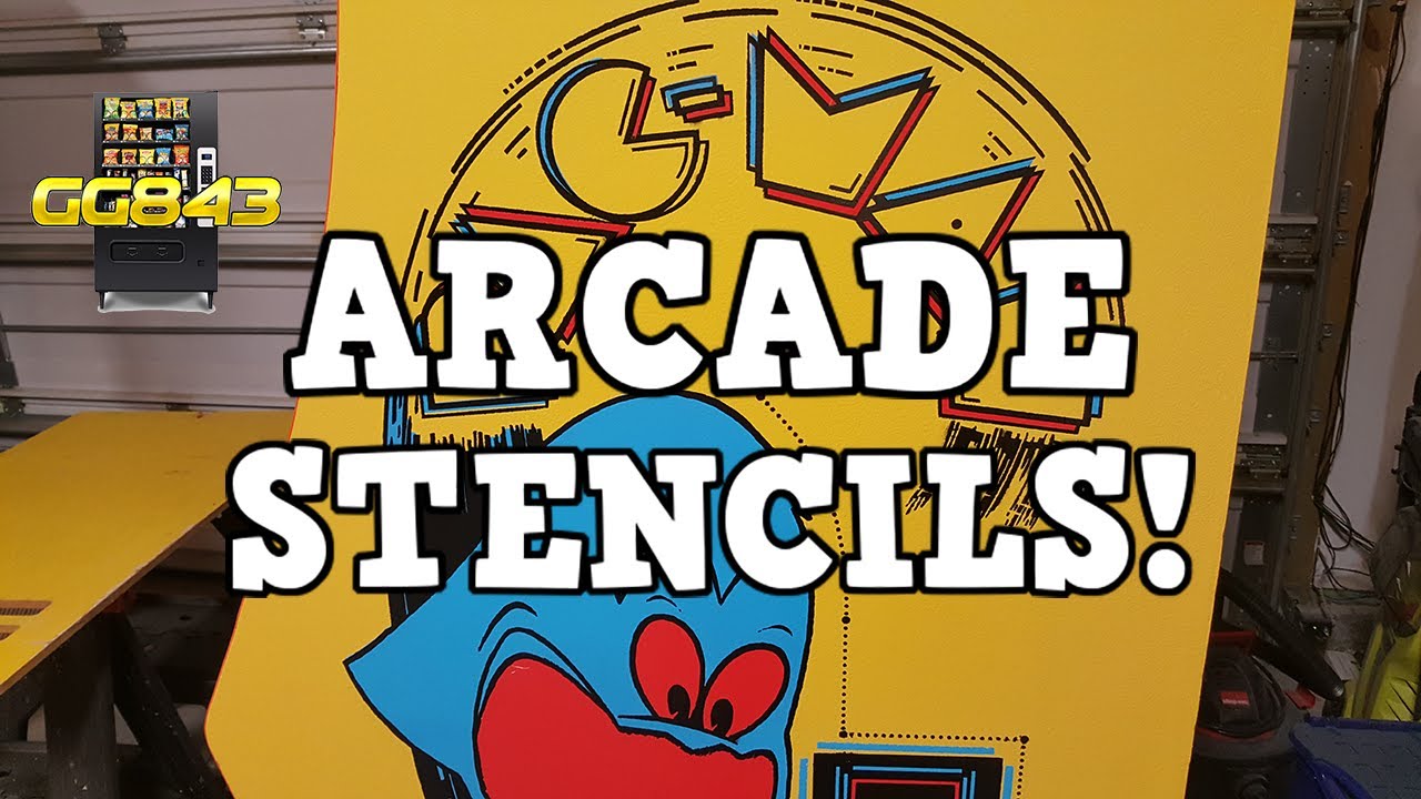 How to Apply Arcade Stencil Artwork on a Pac-man Arcade Game!