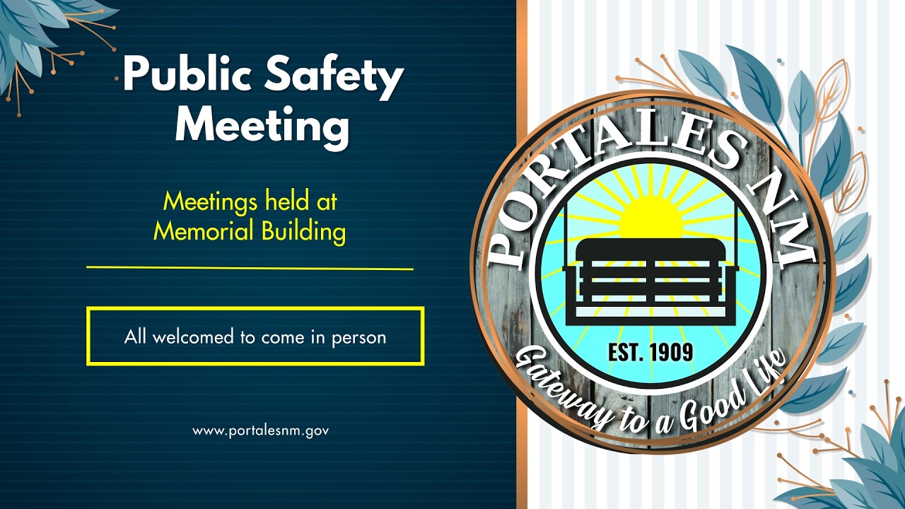 City of Portales Public Safety Meeting 2/26/2026