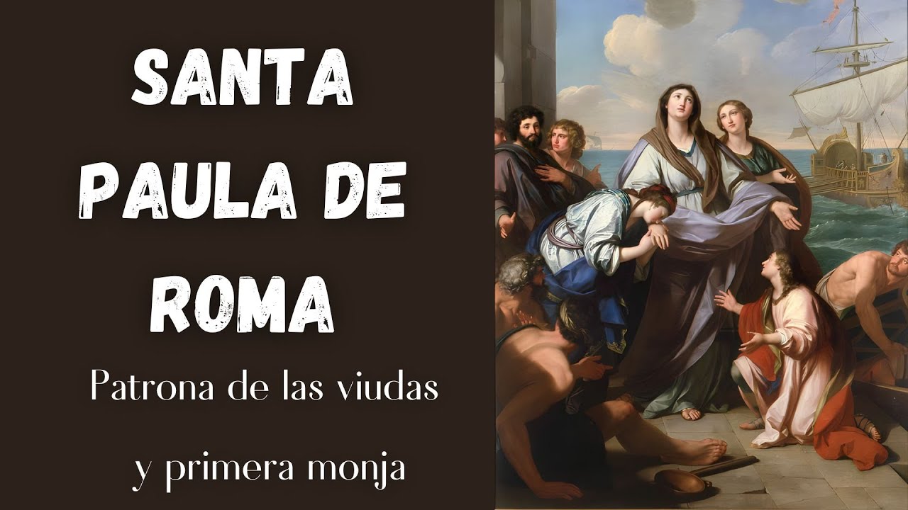 SANTA PAULA DE ROMA. SU HISTORIA. Patrona de las viudas @historiasdefecatolica #santapaula #santa