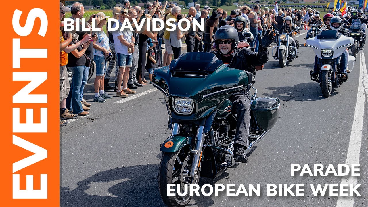 Parade European Bike Week 2024  angeführt von Bill Davidson