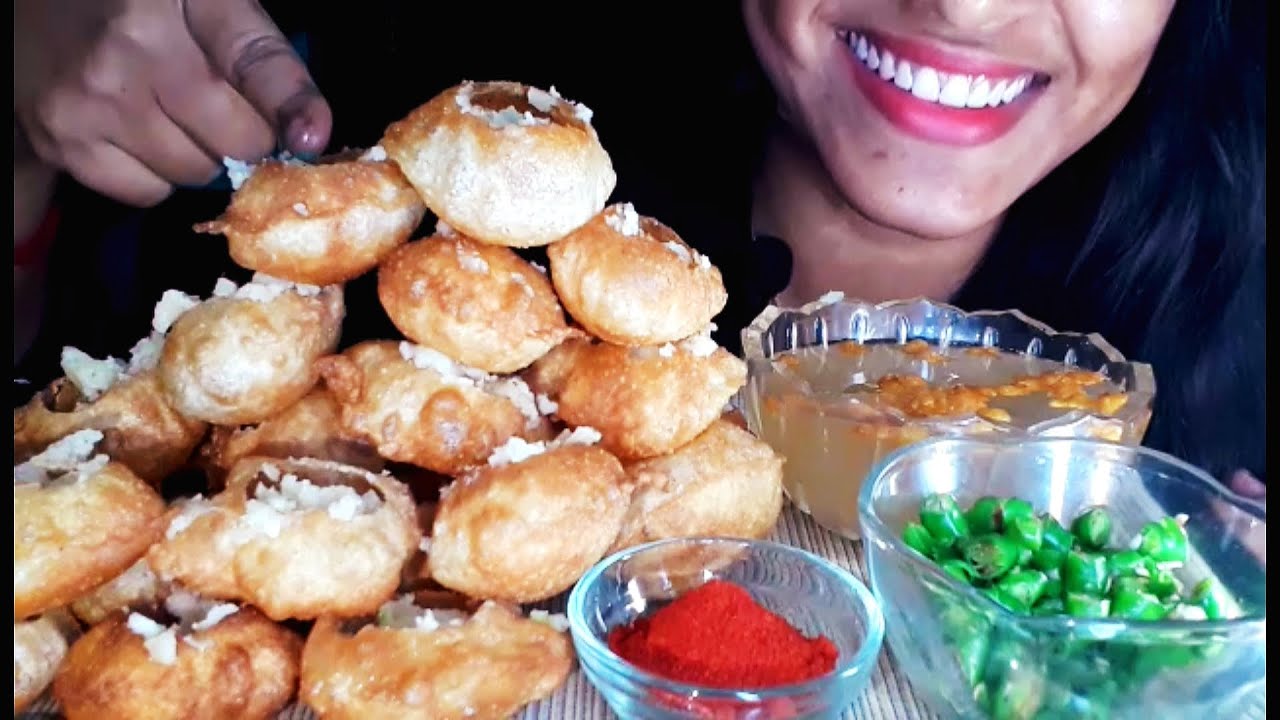 ASMR Spicy very Spicy Panipuri/ Fuchka eating sounds||Indian famous street food Eating Show||SU ASMR