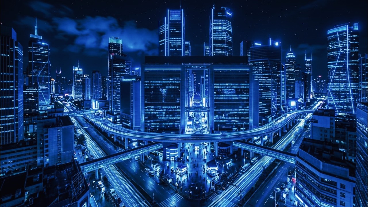 When the world sleeps, you create | Productive Neon City