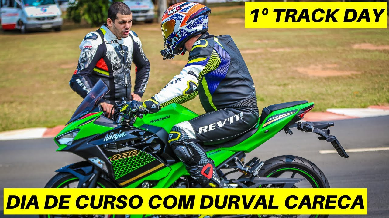 FIZ O CURSO DE PILOTAGEM ESPORTIVA DO DURVAL CARECA - KAWASAKI NINJA 400 CAPUAVA