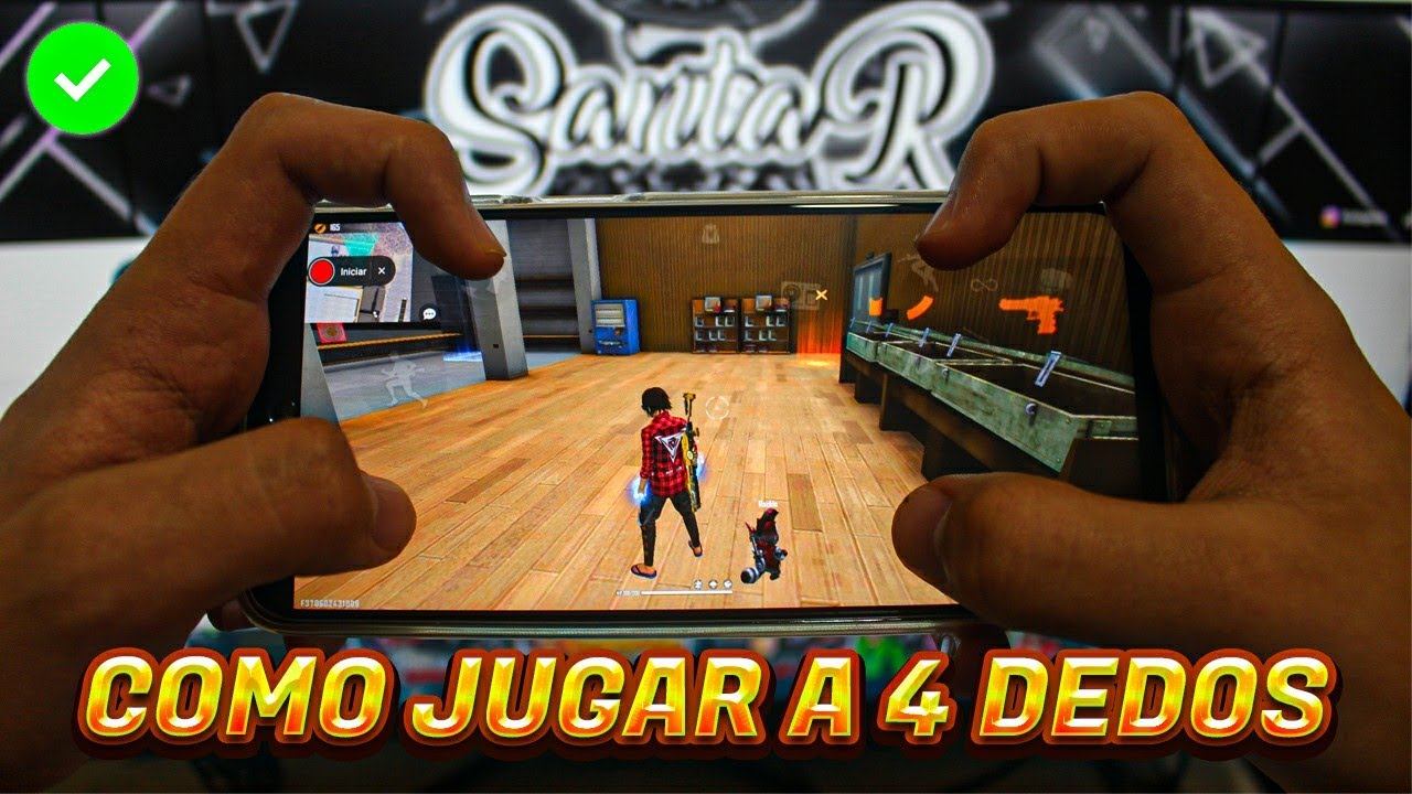 COMO JUGAR FREE FIRE A 4 DEDOS (Fácil y Rápido) 2021✅