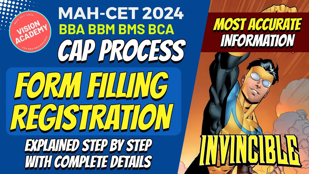 CAP Registration Form Filling Process for MAH CET for BBA BBM BMS BCA 🔥 Every Details Explained 🚀