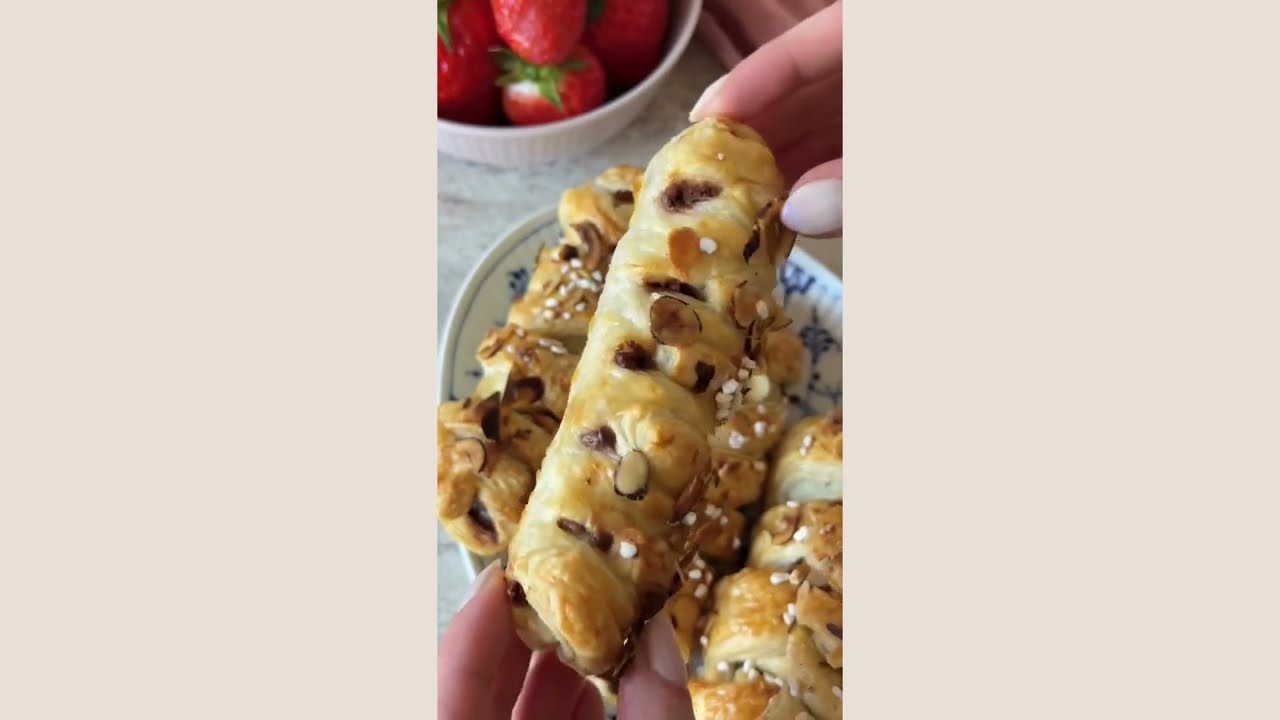 Nemme minikager i airfryeren | Opskrift med butterdej og chokolade