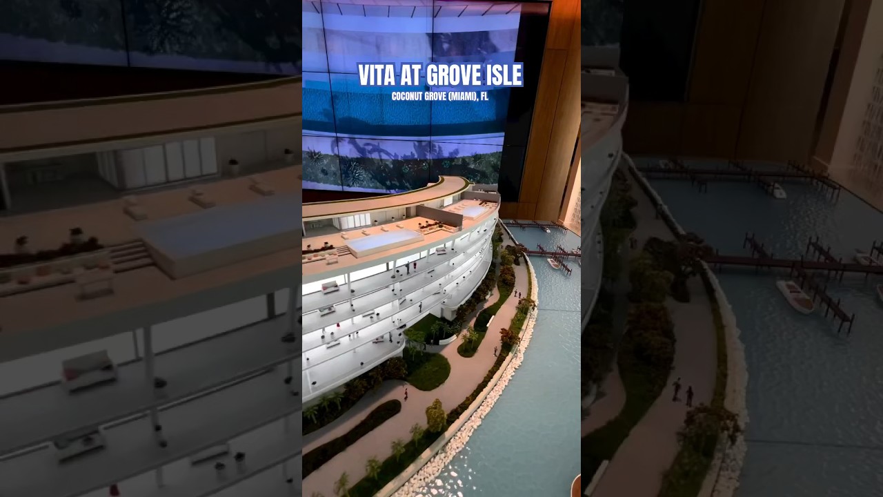 🛥️ Miami's Most Exclusive Waterfront Development in Coconut Grove Florida🦚| Vita at Grove Isle