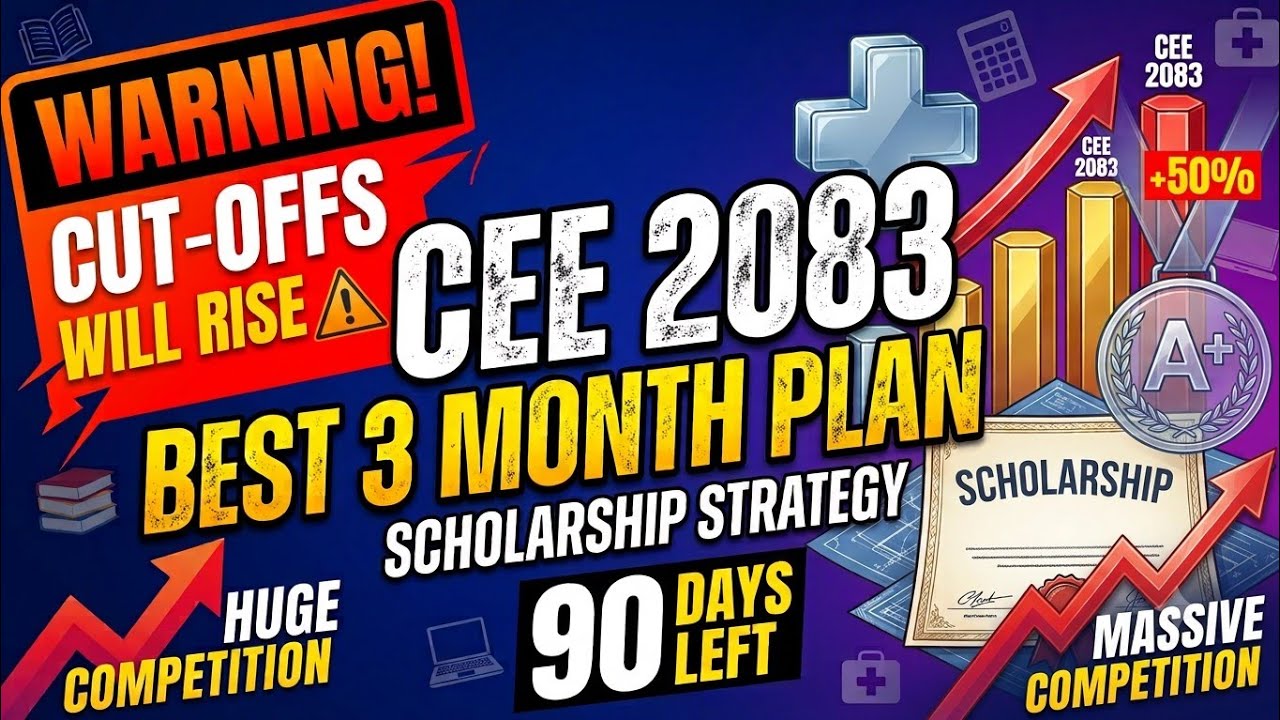 ⚠️ Warning! CEE 2083 Cut-Offs Will Rise: Ultimate 90 Days Plan for Scholarship #cee2083 #mbbsnepal 