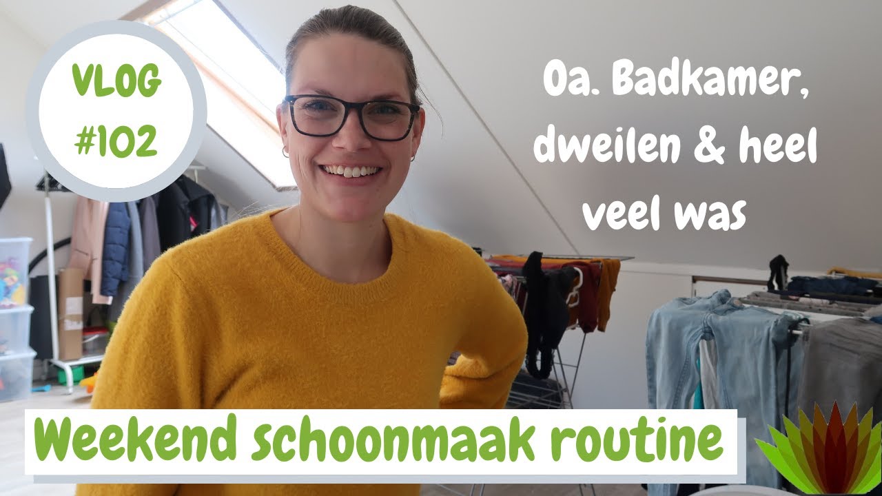 SCHOONMAAKROUTINE I BADKAMER, WAS EN DWEILEN I VLOG #102 I Puur Jorieke