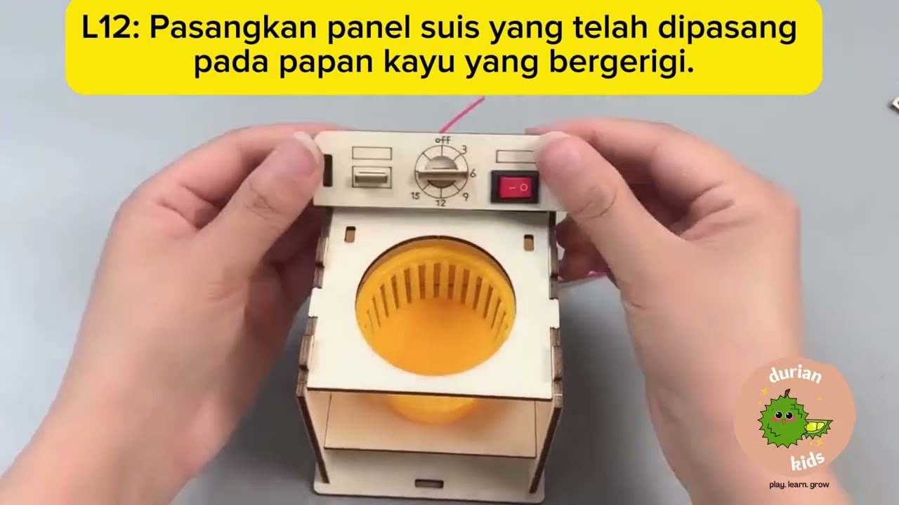 Rbt project washing machine step: Bahasa Malay manual