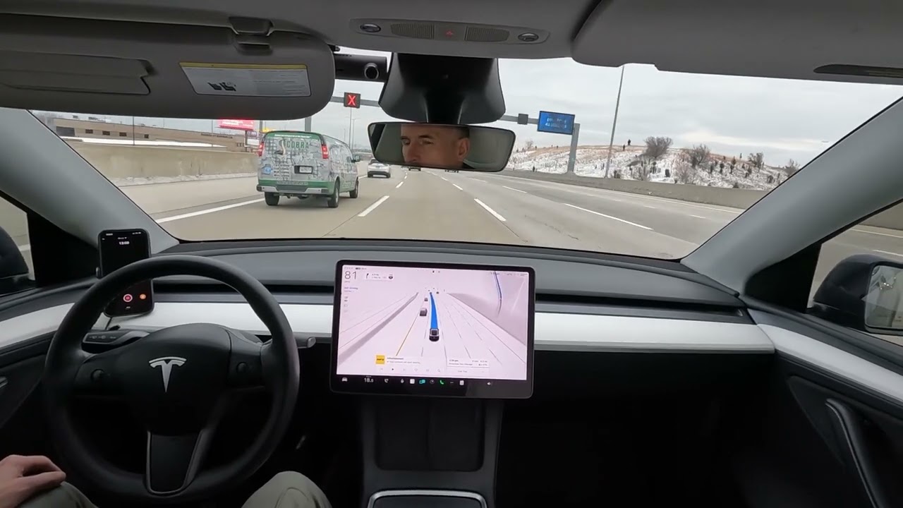Tesla FSD 14.2.1 To O'Hare Airport