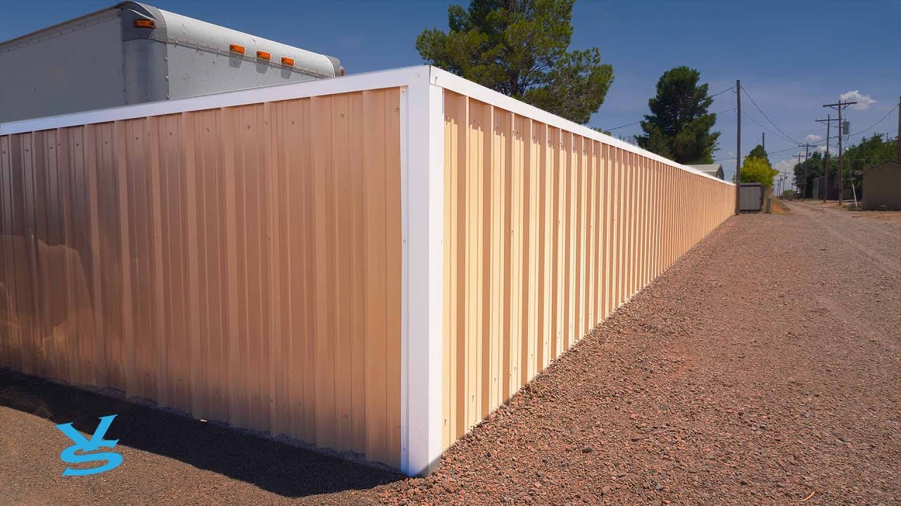 Full Metal Fence Install On The Roswell, NM Location