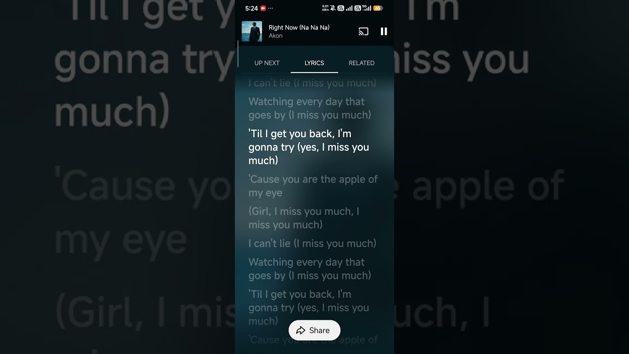 Akon | Right Now (Na Na Na) (Lyrics)