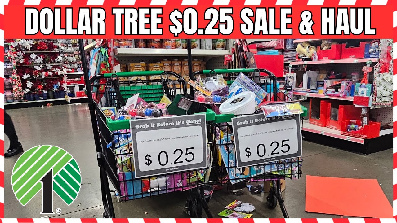 Распродажа в Dollar Tree по 0,25 доллара! Обзор магазина и покупки | #dollartree #christmas