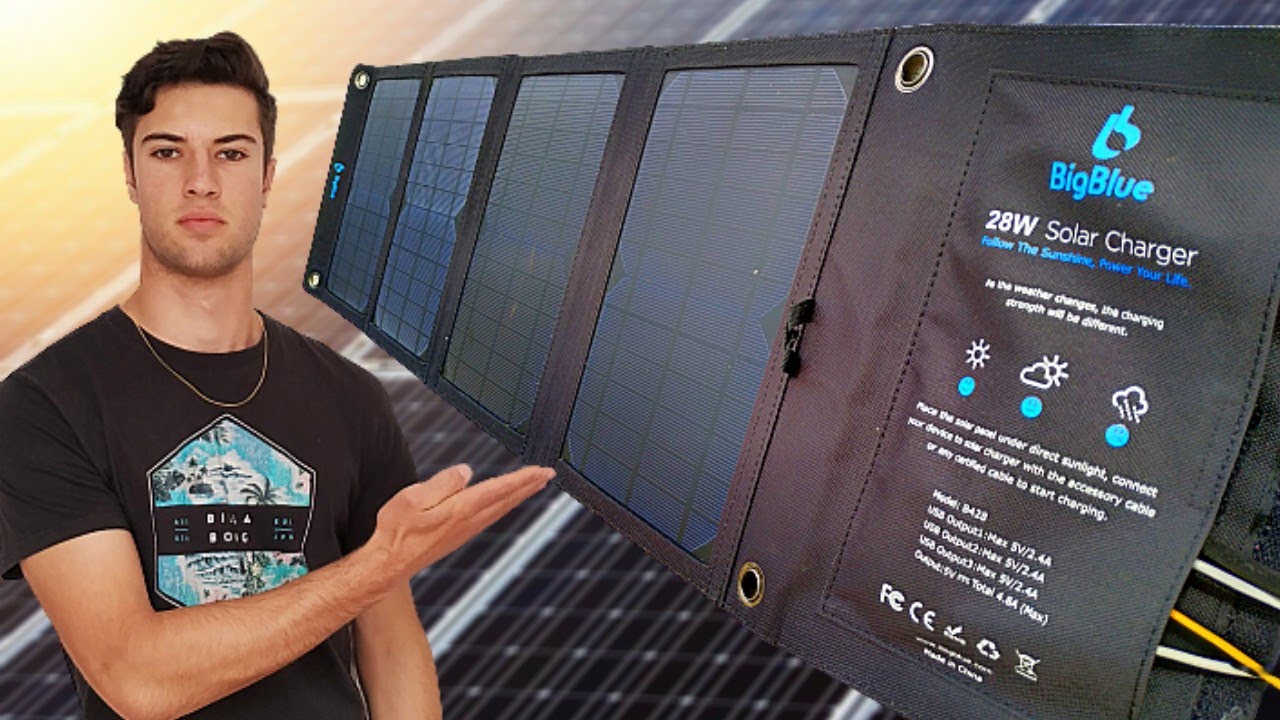 BigBlue 28W : Chargeur Solaire 3 ports USB [Présentation +Test]