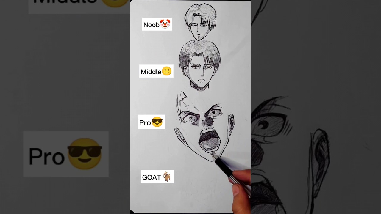 How to draw Levi Ackerman || How to draw attack on titan characters