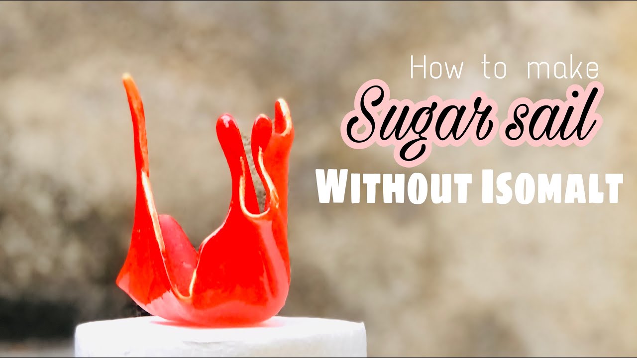 SUGAR SAIL WITHOUT ISOMALT | How to make sugar sail Cristal sail cake topper