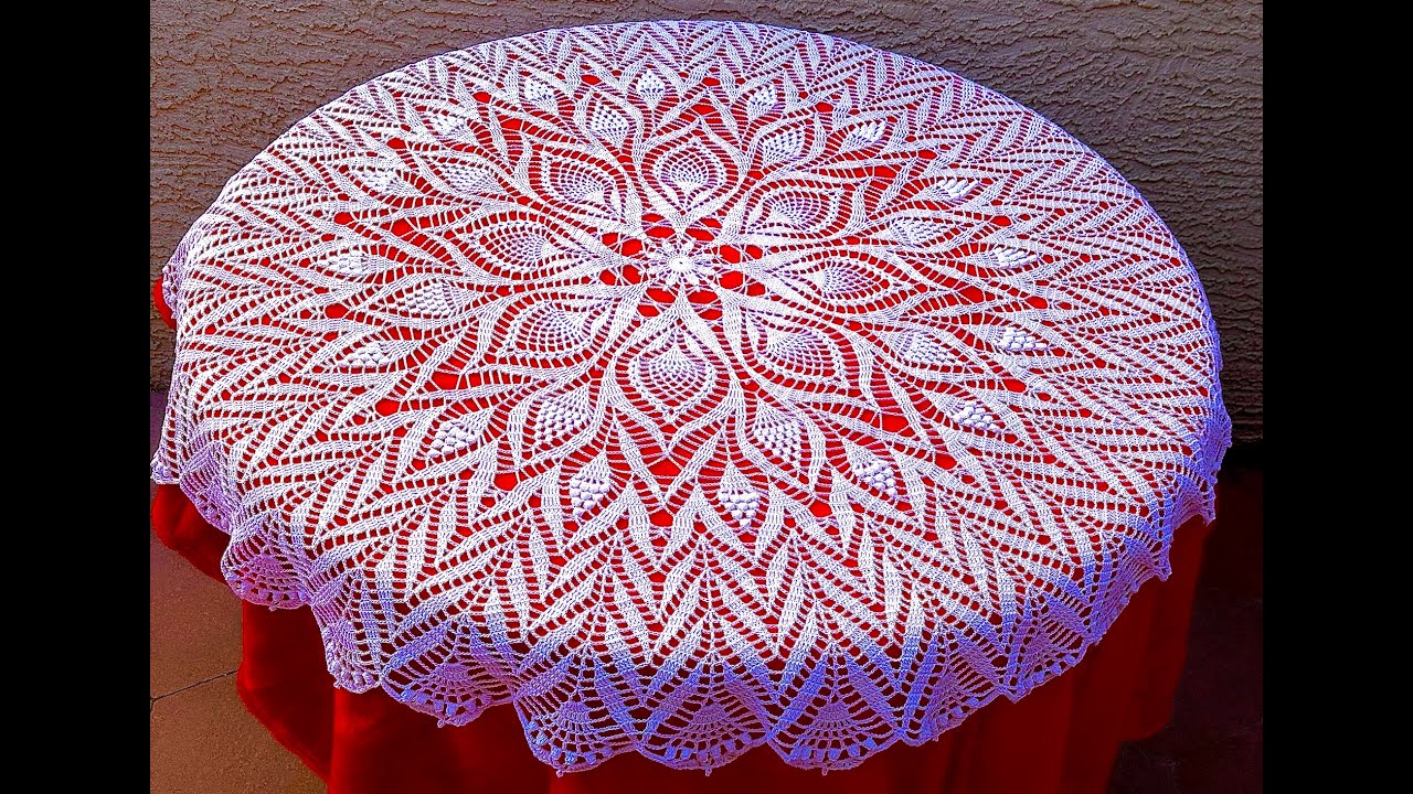 #11😍😍BEAUTIFUL TABLECLOTH 😍😍Part1/3 Rounds 1-26}#lace#crochet