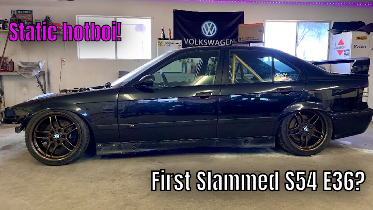 S54 E36 Gets Broadway Static Coilovers | Install