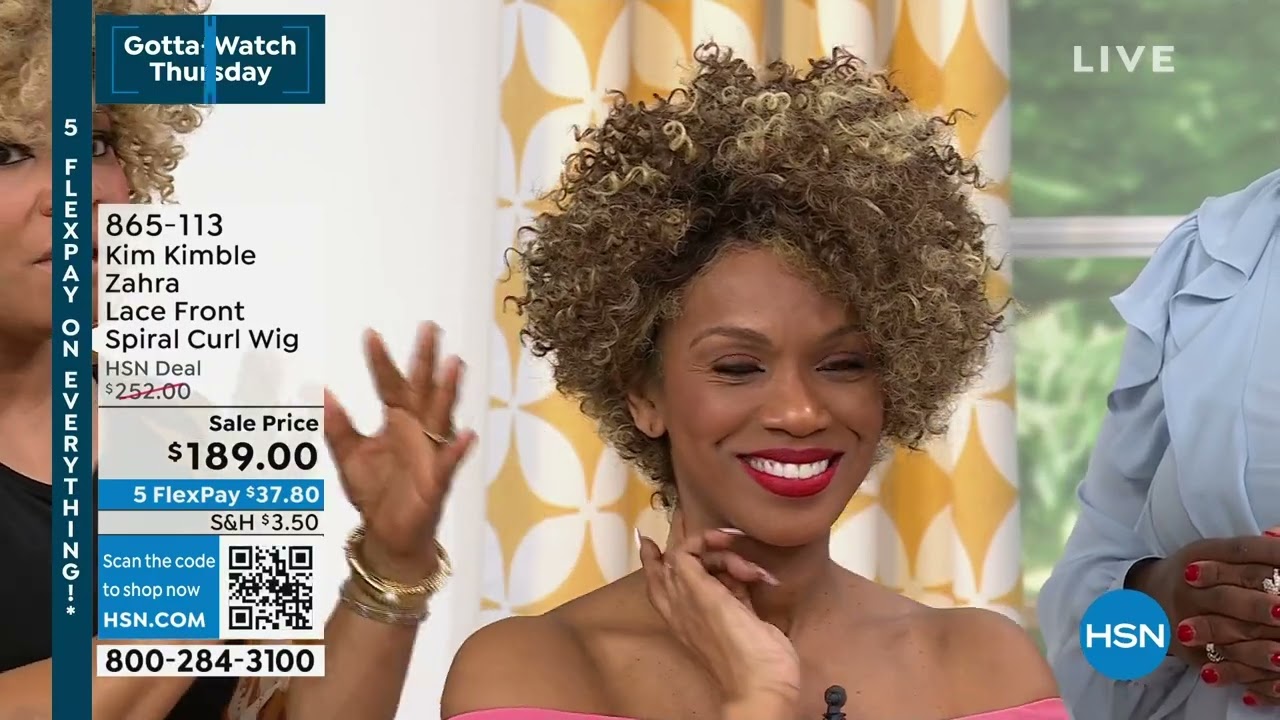 Kim Kimble Zahra
Lace
Front Spiral Curl Wig