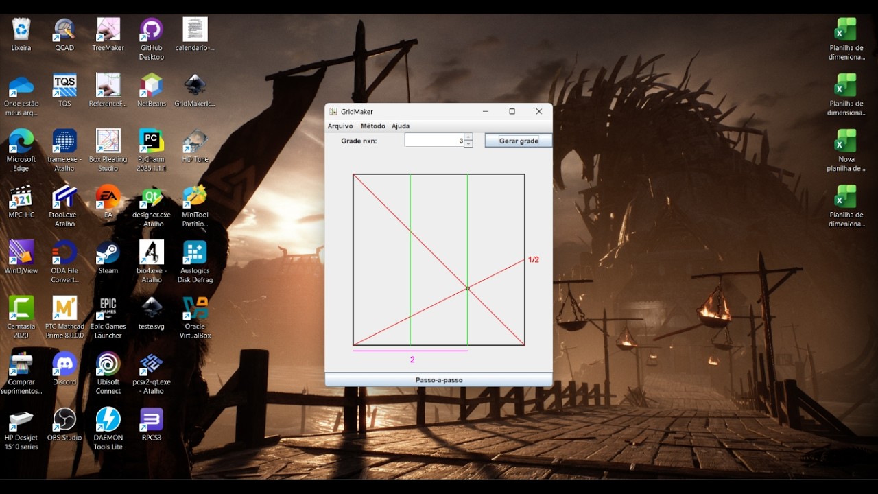 Como dividir uma folha de papel em partes iguais? O software GridMaker