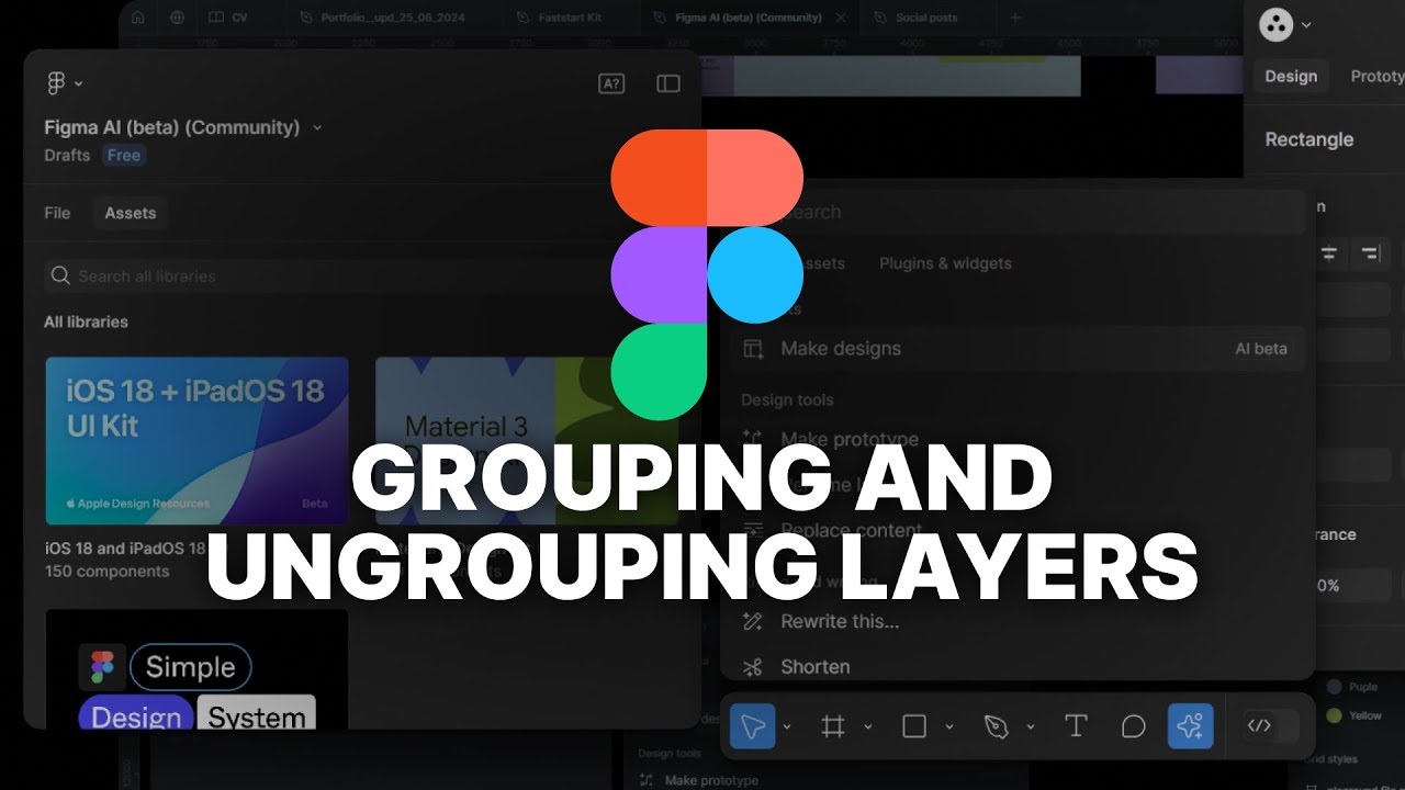 How to Group and Ungroup layers in Figma | (SIMPLE)