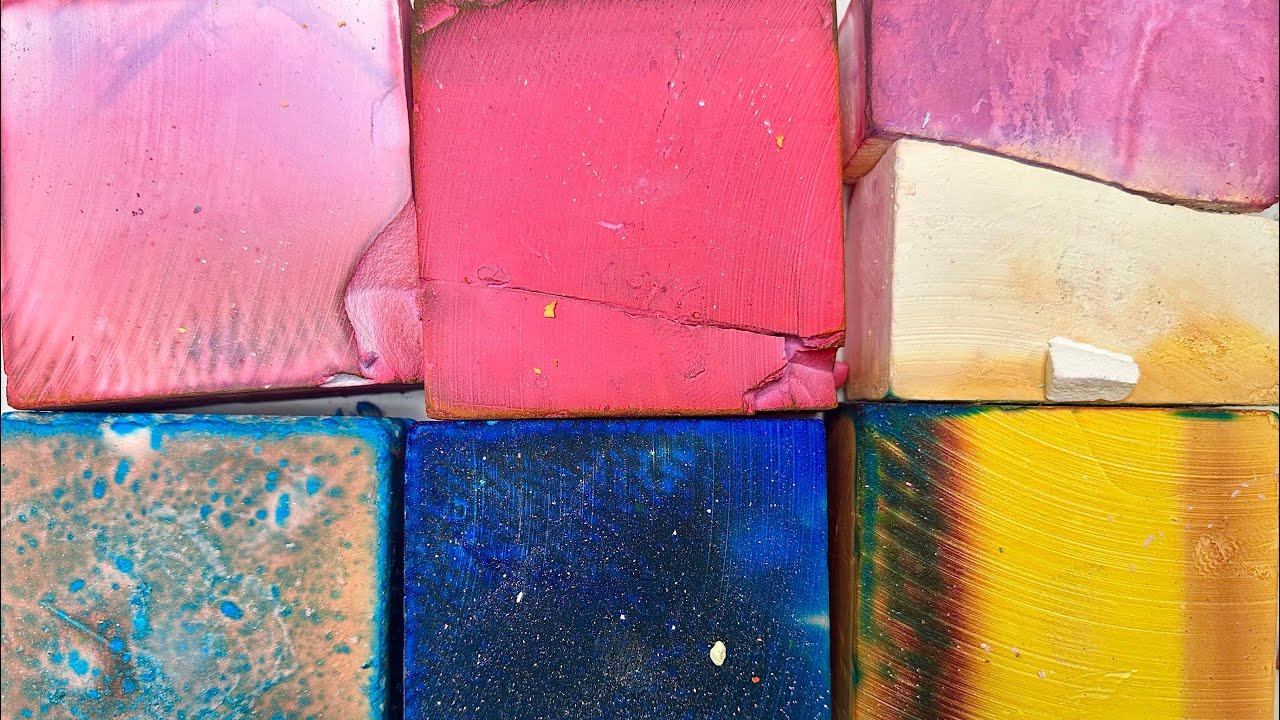 Dyed Gym Chalk Crush ASMR