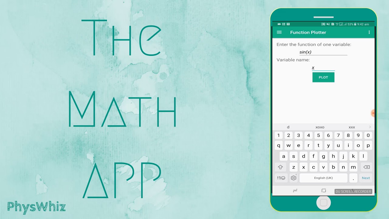 The Math App - by Phys Whiz  [Introduction]