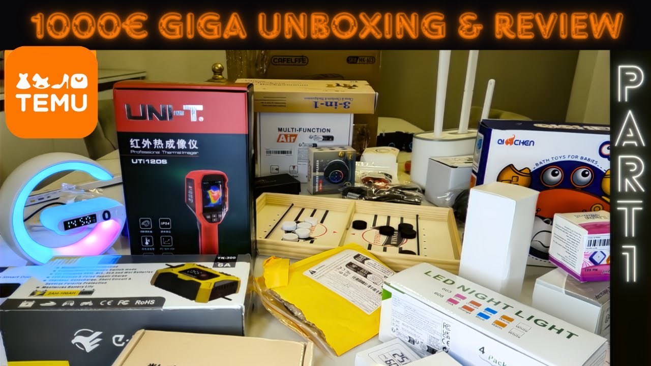 1000€ TEMU GIGA UNBOXING & REVIEW!!!! pt.1